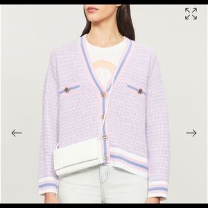 Sandro woven cardigan. Size 0.